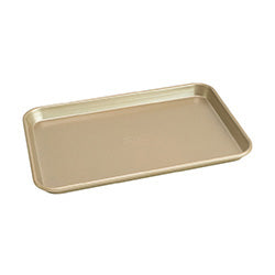 PLACA DE HORNO ACERO 38.7X26X2.6CM ESP0.9MM DORADO
