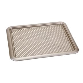 PLACA HORNO ACERO 46.5x33x2CM ESP 0.5MM CHAMPAGNE