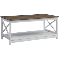MESA RATONA MDF/MELAMINA 100x55x45CM MARRON/BLANCO