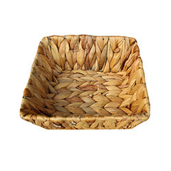 PANERA CUADRADA 23X23X8CM JACINTO DE AGUA