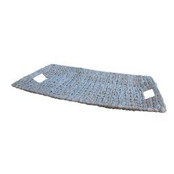 BANDEJA RECT. 56X33X6CM JACINTO DE AGUA BLANCO