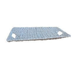 BANDEJA RECT. 48X25X4CM JACINTO DE AGUA BLANCO