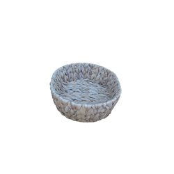 PANERA OVAL 26X21X7CM JACINTO DE AGUA BLANCO