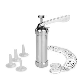 MAQUINA PARA GALLETAS ACERO INOXIDABLE C/ 24 ACC