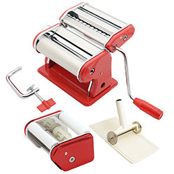 MAQUINA PASTA 3 EN 1 15CM 2 ACCESORIOS ROJO 176H
