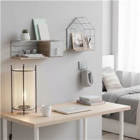 CASITA MADERA 20.2x11x25.7CM GRIS