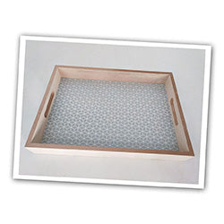 BANDEJA MADERA GRIS. 35x4.5x25CM