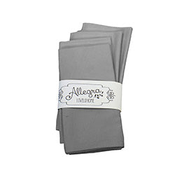 SET X4 SERVILLETAS DE TELA CLASICAS 38X38CM GRIS
