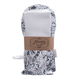 SET REPASADOR/MANOPLA "SEVILLA GREY" 38X62CM-17X29CM
