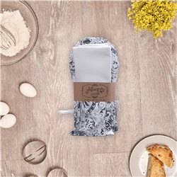 SET REPASADOR/MANOPLA "SEVILLA GREY" 38X62CM-17X29CM