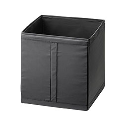ORGANIZADOR TELA GRIS 28x28x28CM