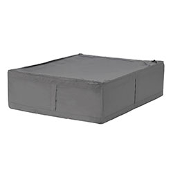 ORGANIZADOR CON TAPA Y CIERRE TELA GRIS 69x55x19CM