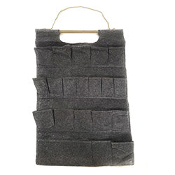 ORGANIZADOR COLGANTE FIELTRO GRIS 50x84CM