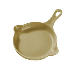 PLATO CON MANGO CERAMICA 20x16x3CM BEIGE MATE