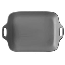FUENTE RECT C/ASAS CERAMIC 29x17x5CM GRIS MATE