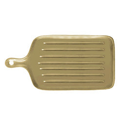 PLATO RECT. CERAMICA 29x15x3CM BEIGE MATE