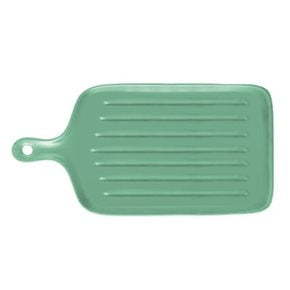 PLATO RECT. CERAMICA 29x15x3CM VERDE MATE