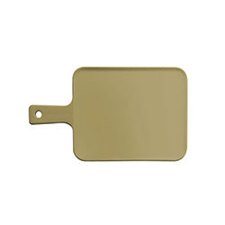 PLATO CUAD. C/MANGO CERAMICA 24x15x2CM BEIGE MATE
