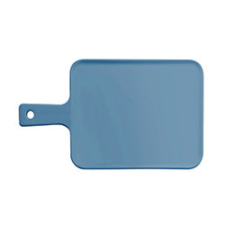 PLATO CUAD. C/MANGO CERAMICA 32x19x2CM AZUL MATE