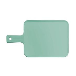 PLATO CUAD. C/MANGO CERAMICA 32x19x2CM VERDE MATE