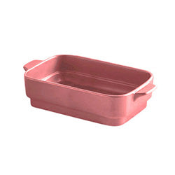 FUENTE CERAMICA 27x15x5CM ROSA MATE