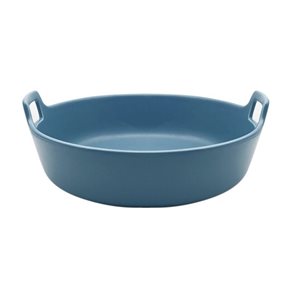 ENSALADERA C/ASAS CERAMICA AZUL MATE. 30x29x9CM