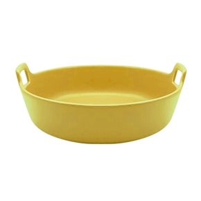 ENSALADERA C/ASAS CERAMICA  AMARILLO MATE. 30x29x9CM