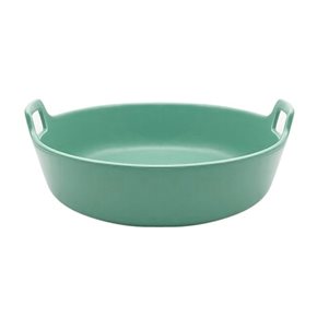 ENSALADERA C/ASAS CERAMICA VERDE MATE. 30x29x9CM
