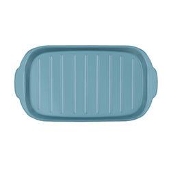 FUENTE CERAMICA  AZUL MATE. 30x16x2CM