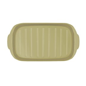 FUENTE CERAMICA 30x16x2CM BEIGE MATE