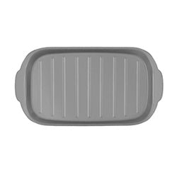FUENTE CERAMICA 30x16x2CM GRIS MATE