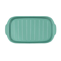 FUENTE CERAMICA VERDE MATE. 30x16x2CM