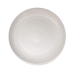 PLATO DE POSTRE 18CM TEXTURADO BLANCO