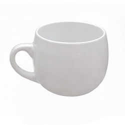 MUG BOMBE 540ML  LISO BLANCO. 11x10CM