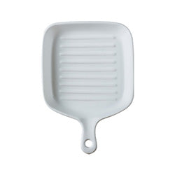 PLATO RECT. C/M CERAMICA 22.5x16x4CM BLANCO MATE