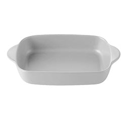 FUENTE RECT. CERAMICA 23X12.5X4.5CM BLANCO MATE