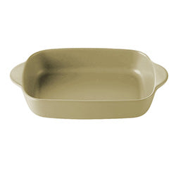 FUENTE RECT. CERAMICA 23X12.5X4.5CM BEIGE MATE