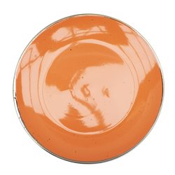 PLATO DE MESA TOULOUSE RUSTICO ROJO 27CM