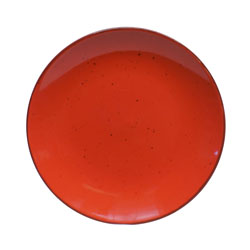 PLATO DE POSTRE TOULOUSE RUSTICO ROJO 20CM