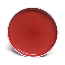 PLATO DE POSTRE COPENHAGUE ROJO 20CM