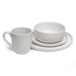 JUEGO VAJILLA 16PCS 27CM/20CM/13CM/ ML BLANCO MATE