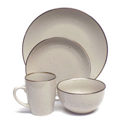 JUEGO VAJILLA 16PCS 27CM/20CM/14/350ML GRIS B/METAL