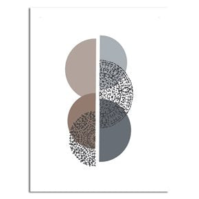 CUADRO CANVAS 30x40cm SEMICIRCULOS 1