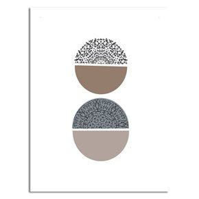 CUADRO CANVAS 30x40cm SEMICIRCULOS 2
