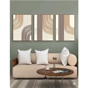 CUADRO CANVAS 30x40cm MARCO LINEAS 2