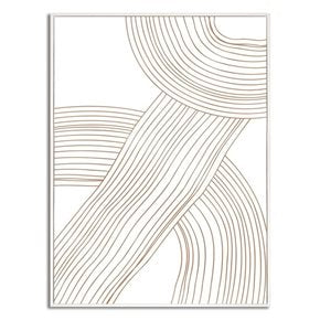 CUADRO CANVAS 30x40cm MARCO FIGURAS BEIGE 2