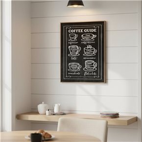 CUADRO 40x50cm MARCO COFFEE GUIDE