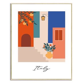CUADRO CANVAS 40x50cm MARCO ITALY