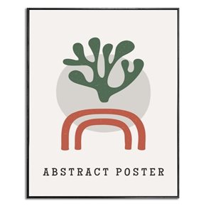CUADRO CANVAS 40x50cm MARCO ABSTRACT POSTER