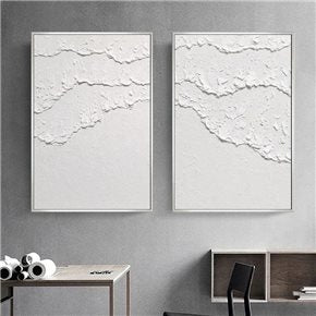 CUADRO CANVAS 60x90cm MARCO PINTURA OLAS